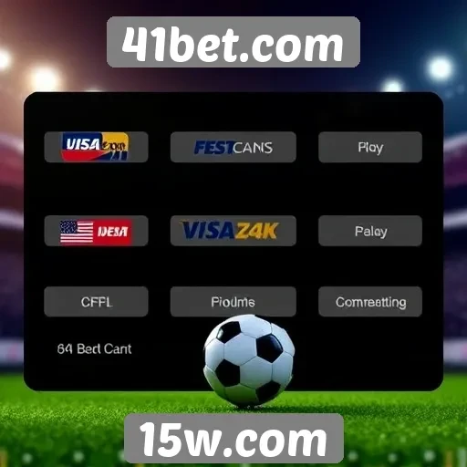 Métodos de pagamento disponíveis no 41bet.com